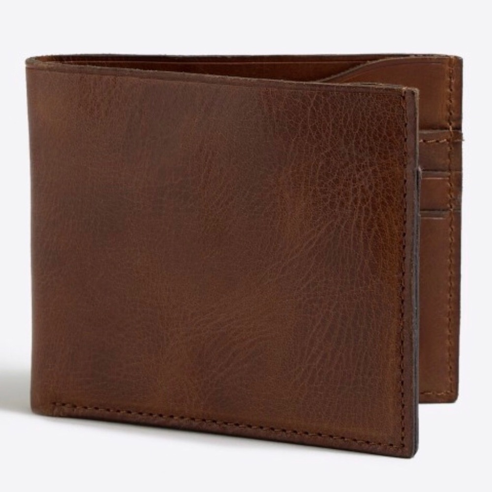 J. Crew Factory Leather Billfold Wallet